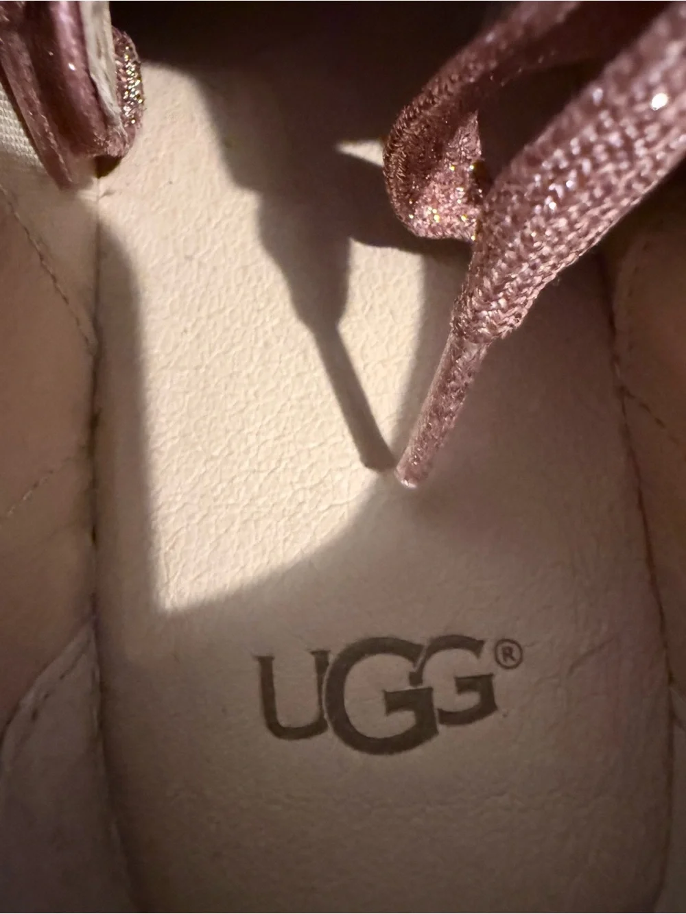 UGG Sparkle Rose Gold Glitter Women's Sneakers - Brand: Unknown